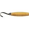 Šaukštų drožinėjimo peilis Morakniv® 164, lenkta geležtė 50x2,5mm. 13mm vidinis skersmuo. Viengubi ašmenys, beržinė rankena.