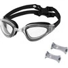 NQG180AF Juodas SWIMMING GOGGLES NILS AQUA