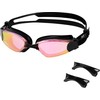 Rožinė NQG660MAF Rožinis RACING SWIMMING GOGGLES NILS AQUA