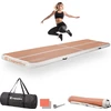 Pripučiamas mankštos kilimėlis inSPORTline Airstunt 400 x 100 x 10 cm Mocha Mousse