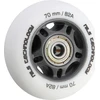 PU 64x24 82A Baltas (4 vnt.) + ABEC-7 (8 vnt.) NILS EXTREME KOMPLEKTAS
