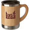 Puodelis BasicNature Beaker Bamboo, 0.3L