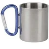Italija Ferrino inox puodelis su karabinu