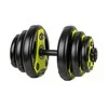 Keičiamo svorio hantelis inSPORTline 3–18 kg Juodas-Žalias