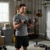 REGULIUOJAMOS DUMBBELLS Juodas 2 x 5 KG HL02 HMS