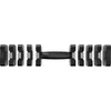 REGULIUOJAMOS DUMBBELLS Juodas 2 x 5 KG HL02 HMS