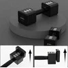 REGULIUOJAMOS DUMBBELLS Juodas 2 x 5 KG HL02 HMS