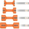 REGULIUOJAMOS DUMBBELLS Oranžinis 2 x 2,5 KG HL03 HMS