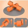 REGULIUOJAMOS DUMBBELLS Oranžinis 2 x 2,5 KG HL03 HMS
