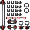 Reguliuojamų hantelių rinkinys SGR18 Pro Set 3in1 20 kg HMS