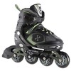 Riedučiai Nils Extreme NA9080 juodi-žali - |PU76 mm/82A L(39-42)|