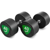 Poliuretaninių fiksuotų hantelių rinkinys 40–50 kg (žingsnis 2,5kg) 450 kg – UpForm