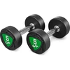 Fiksuoto svorio poliuretaninių hantelių rinkinys 2,5–25 kg (žingsnis 2,5kg) 275 kg – UpForm