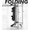 Sieninis stumdomas treniruoklis su suoliuku KLT34 pilkos spalvos HMS FITNESS