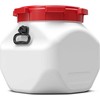 Statinė BasicNature Wide Mouth Square 40L, balta