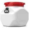 Statinė BasicNature Wide Mouth Square 40L, balta