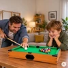 Stół do bilarda mini 50x30 cm komplektas do gry vaikams priedai ECOTOYS