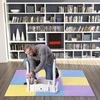Sudedamas kilimėlis treniruotėms One Fitness MP10 geltonas-mėlynas-purpurinis, 60x60x1.0cm (9 dalių)