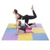 Sudedamas kilimėlis treniruotėms One Fitness MP10 geltonas-mėlynas-purpurinis, 60x60x1.0cm (9 dalių)