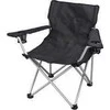 Sudedama kėdė BasicNature Travel Comfort, juoda