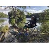 Sulankstoma kėdė BasicNature Travelchair Holiday, juoda