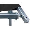 Sulankstomas gultas BasicNature Alu-Campbed, 210x66cm, Juodas