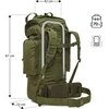 Nils Extreme Taktinė kuprinė NILS CAMP NC3901 Eagle, žalia, 70 l