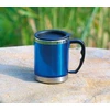 Termopuodelis BasicNature Stainless Steel Beaker MUG, 0,42 l, mėlynas