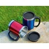 Termopuodelis BasicNature Stainless Steel Beaker MUG, 0,42 l, mėlynas