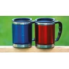 Termo puodelis BasicNature Stainless Steel Beaker MUG, 0.42L, raudonas