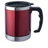 Termo puodelis BasicNature Stainless Steel Beaker MUG, 0.42L, raudonas