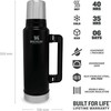 Termosas Stanley Classic, 1.4 l | juodos spalvos
