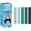 Fitneso gumų rinkinys (5 vnt.) su skirtingu pasipriešinimo lygiu Spokey ARTIO