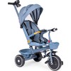 Triratukas 2in1 vežimėlis su pasukama sėdyne, sulankstomas su stogeliu, mėlynas - ECOTOYS
