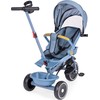 Triratukas 2in1 vežimėlis su pasukama sėdyne, sulankstomas su stogeliu, mėlynas - ECOTOYS