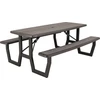 Sulankstomas pikniko stalas Lifetime Rough-Cut