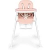 Rožinė ECOTOYS 3-in-1 sulankstoma vaikiška maitinimo kėdutė rožinė