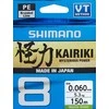 Valas Shimano Kairiki 8 Mantis Žalias, 150m, 0.215mm, 20.8kg