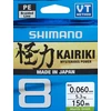 Valas Shimano Kairiki 8 Mantis Žalias, 150 m, 0,215 mm, 20,8kg
