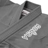 BJJ kimono Venum Contender Kids su baltu diržu, pilkas