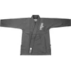 BJJ kimono Venum Contender Kids su baltu diržu, pilkas