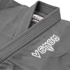BJJ kimono Venum Contender Kids su baltu diržu, pilkas