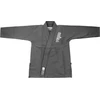 BJJ kimono Venum Contender Kids su baltu diržu, pilkas