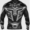 Marškinėliai Venum Gladiator 3.0 Rashguard ilgomis rankovėmis, juodi/balti