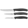 "Victorinox" 3 peilių rinkinys 6.7113.3 (juodas)