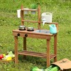 Vaikų lauko virtuvėlė iš eglės medienos ECOTOYS