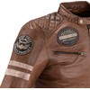 Vyriška moto striukė Jacket W-TEC Milano odinė
