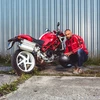 Vyriška moto striukė W-TEC Patriot raudona, tekstilinė