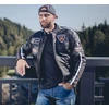 Vyriška odinė motociklininko striukė W-TEC Juodas Cracker
