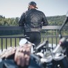 Vyriška odinė motociklininko striukė W-TEC Sheawen Vintage